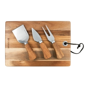 Peer Sorensen Rectangular Cheese Serving Board with 3 Knives Acacia-peer-sorensen-What's Cooking Online Store