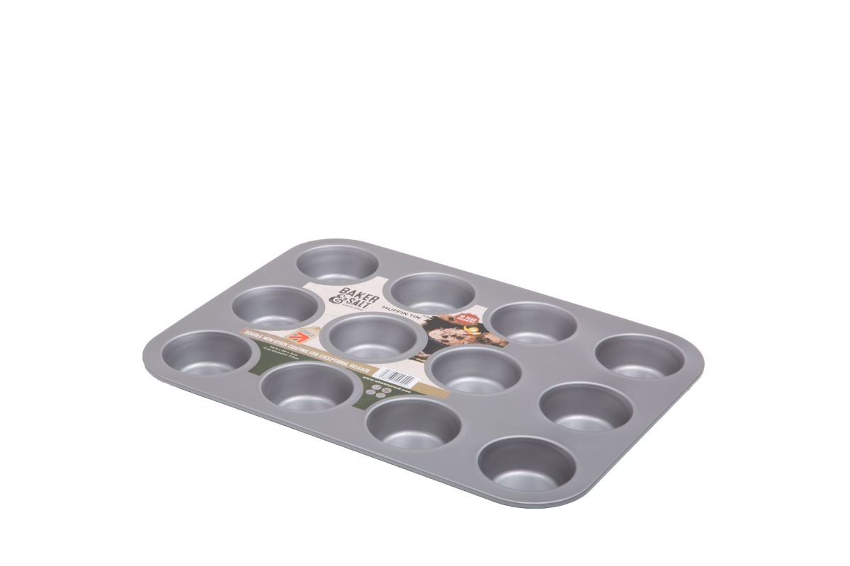 Baker & Salt Non-Stick 12 Cup Muffin Tin