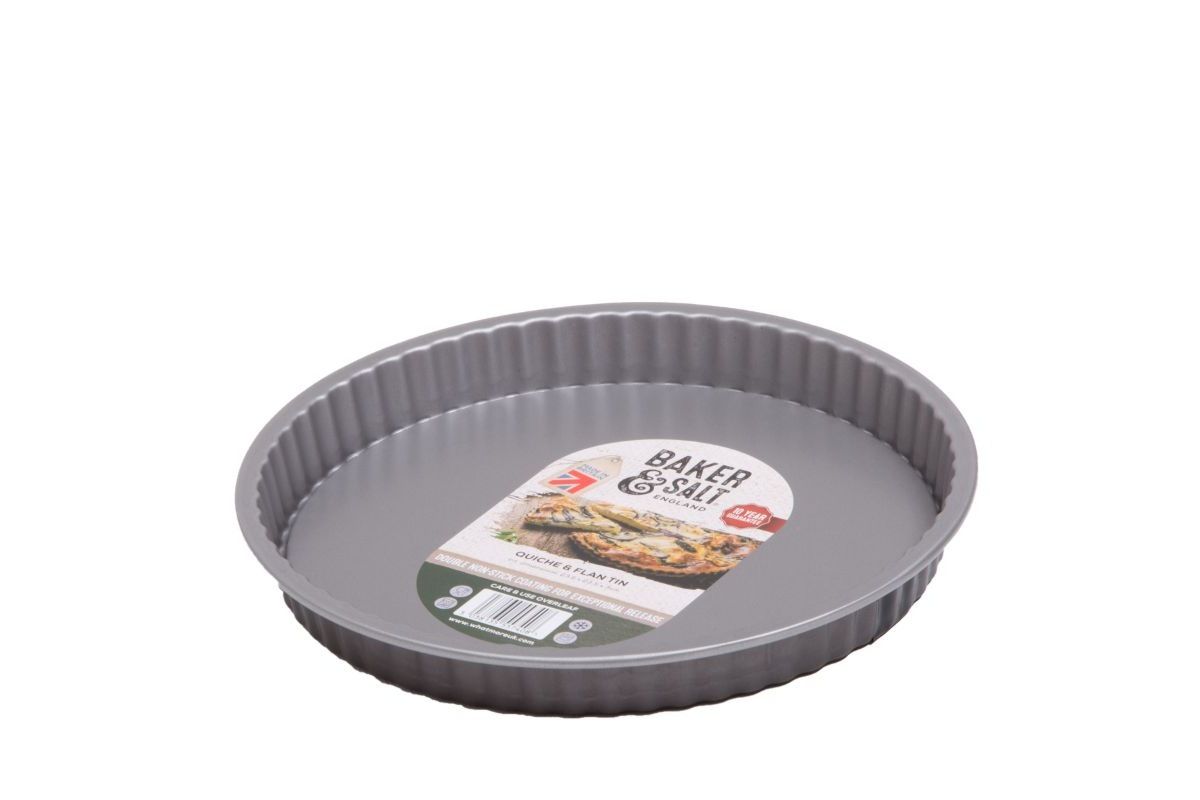 Baker & Salt Non-Stick Quiche & Flan Tin 23cm