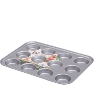 Baker & Salt Non-Stick 12 Cup Cupcake Tin-baker-and-salt-What's Cooking Online Store