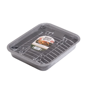 Baker & Salt Non-Stick Roast & Rack 35cm-baker-and-salt-What's Cooking Online Store