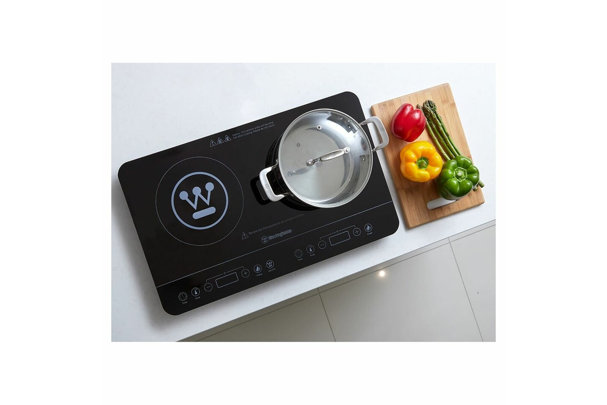 Westinghouse Twin Induction Cooker 2400W Black IC02K