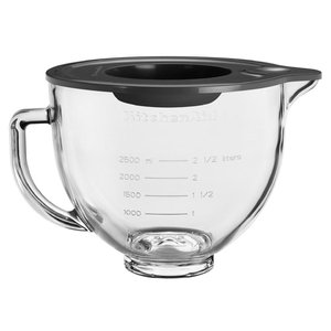 KitchenAid Stand Mixer Glass Bowl Plus Plastic Lid for KSM160 180 195-kitchenaid-What's Cooking Online Store