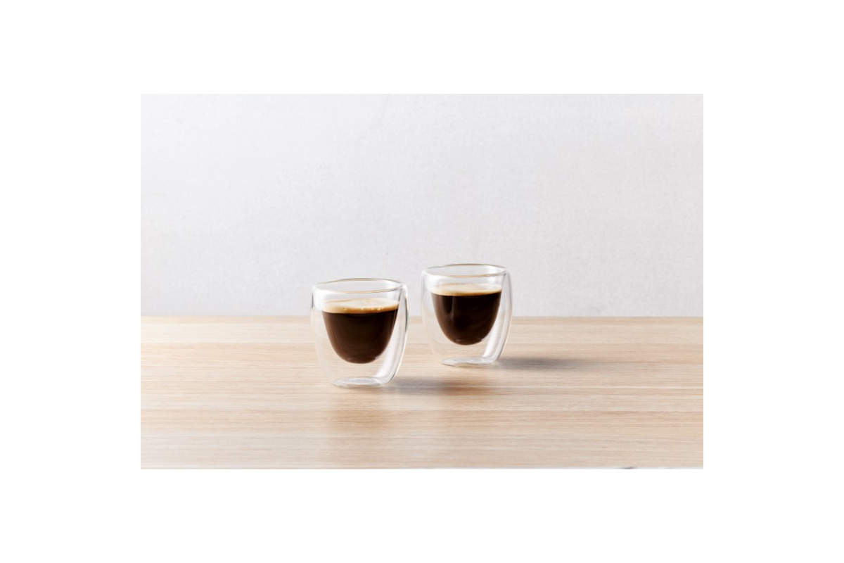 Maxwell & Williams Blend Double Wall Espresso Cup 80ml Set of 2 Gift Boxed