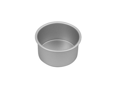 Bakemaster Silver Anodised Round Cake Pan 12 x 7cm-bakemaster-What's Cooking Online Store