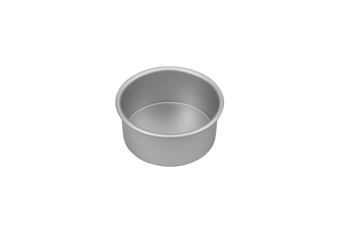 Bakemaster Silver Anodised Round Cake Pan 15 x 7cm