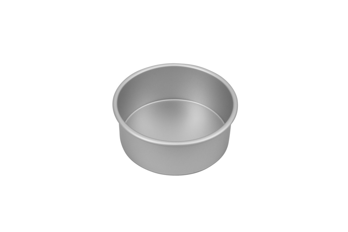 Bakemaster Silver Anodised Round Cake Pan 17 x 7cm