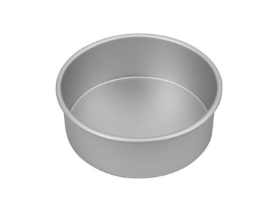 Bakemaster Silver Anodised Round Cake Pan 20 x 7cm-bakemaster-What's Cooking Online Store