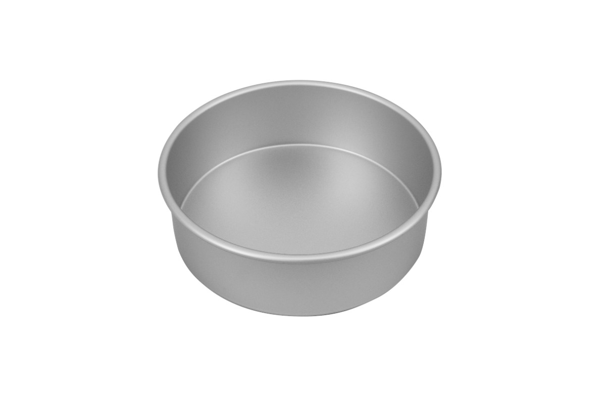 Bakemaster Silver Anodised Round Cake Pan 22 x 7cm