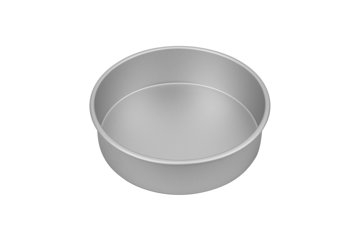 Bakemaster Silver Anodised Round Cake Pan 25 x 7cm