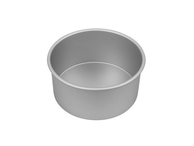 Bakemaster Silver Anodised Round Deep Cake Pan 20 x 10cm-bakemaster-What's Cooking Online Store