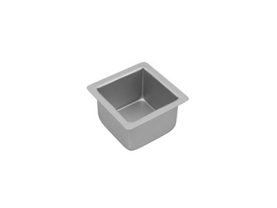 Bakemaster Silver Anodised Square Cake Pan 10 x 7cm-bakemaster-What's Cooking Online Store