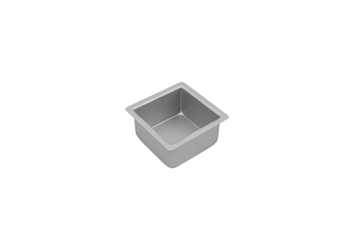 Bakemaster Silver Anodised Square Cake Pan 12 x 7cm