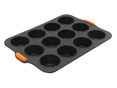 Bakemaster Silicone 12 Cup Muffin Pan 35 x 24cm-bakemaster-What's Cooking Online Store