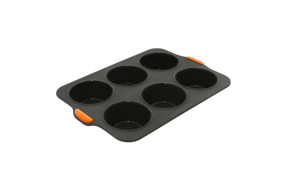 Bakemaster Silicone 6 Cup Large Muffin Pan 35 x 24cm