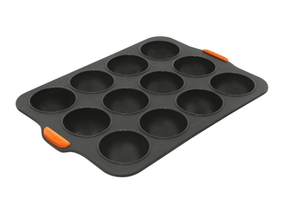 Bakemaster Silicone 12 Cup Dome Tray 35.5 x 24.5cm (6.5 x 3.5cm)-bakemaster-What's Cooking Online Store