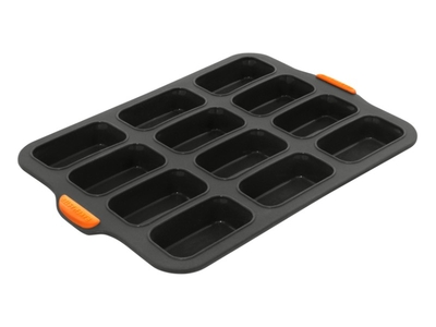 Bakemaster Silicone 12 Cup Mini Loaf Pan 35 x 24cm-bakemaster-What's Cooking Online Store