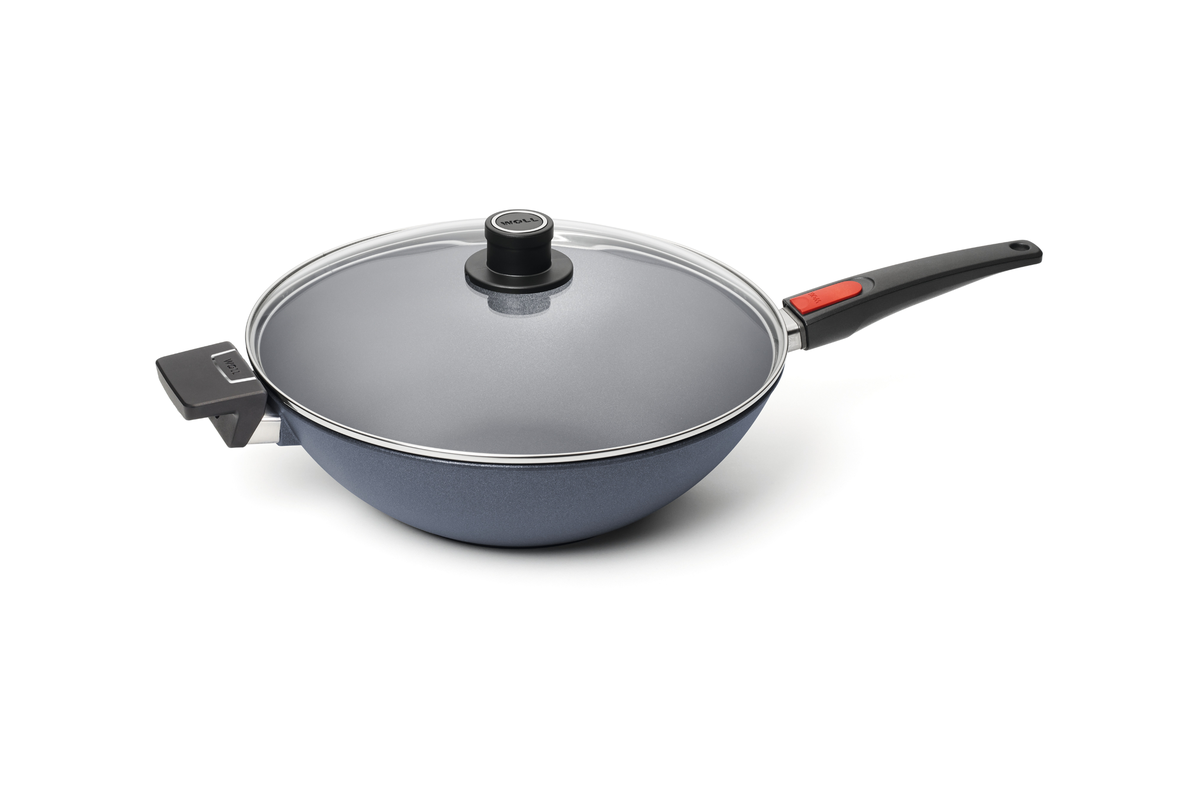 WOLL Diamond Lite Detachable Handle Induction Wok 34cm & Lid