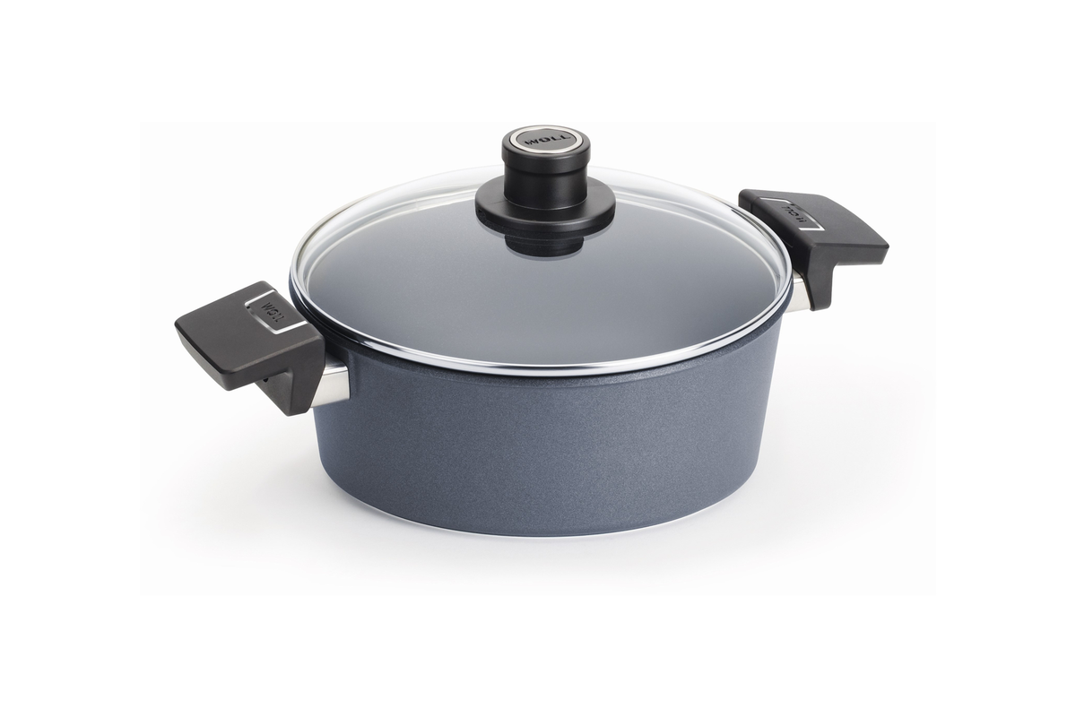 WOLL Diamond Lite Fix Handle Induction Casserole 24cm 4L & Lid