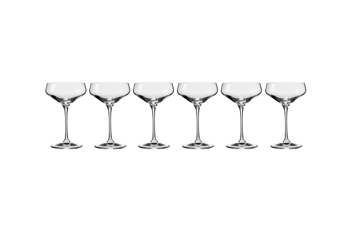 Krosno Avant Garde Cocktail Glass Set of 6 230 To 290ml Gift Boxed