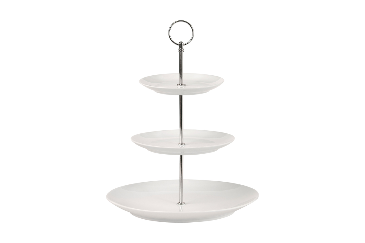 Maxwell & Williams White Basics 3 Tiered Cake Stand Gift Boxed