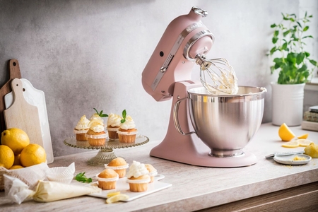 KitchenAid KSM195 Mixer & Accessories Feathered Pink-kitchenaid-What's Cooking Online Store