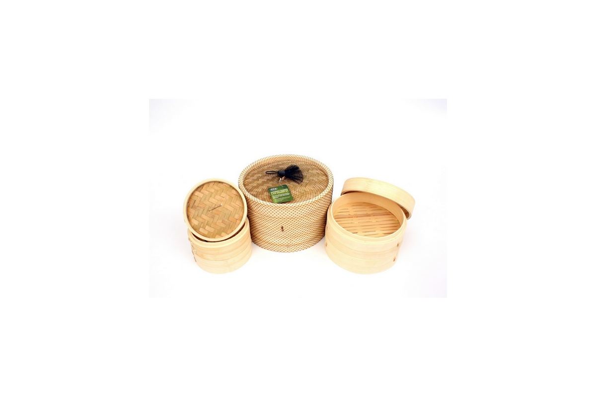 D.Line Bamboo Steamer 3 Piece 25cm