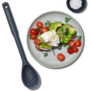 OXO Slotted Spoon Silicon Grey-oxo-What's Cooking Online Store