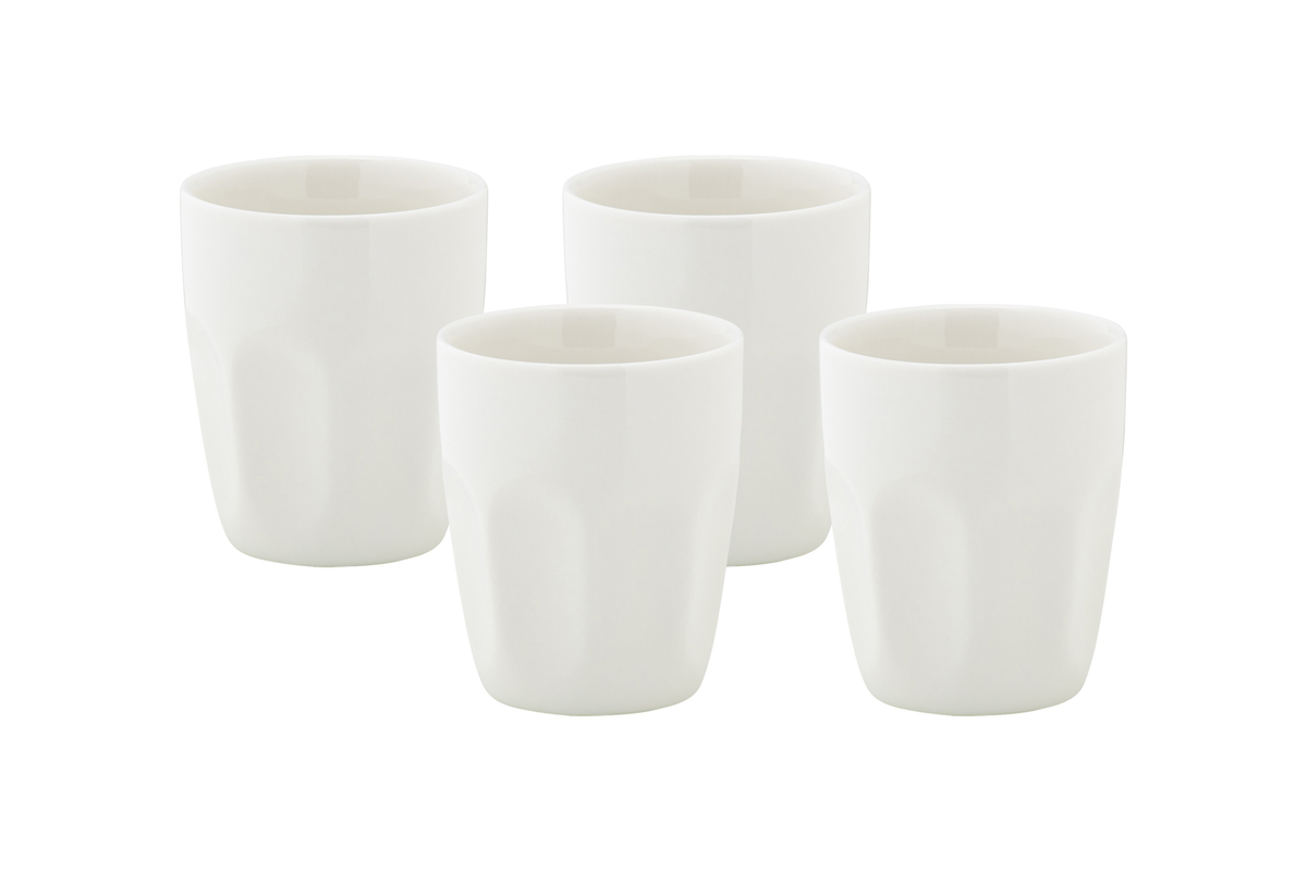 Maxwell & Williams White Basics Latte Cup 200ml Set of 4 Gift Boxed