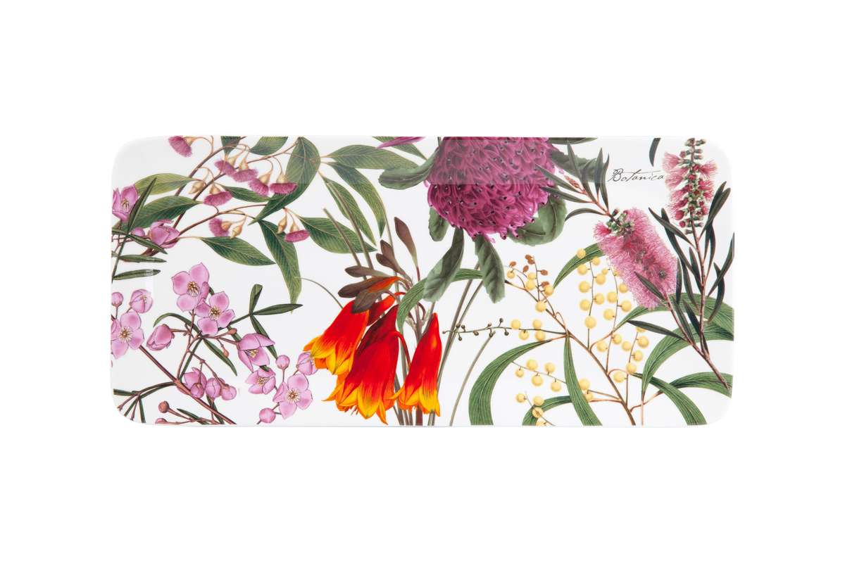 Maxwell & Williams Botanics Rectangular Platter 33x15cm Gift Boxed