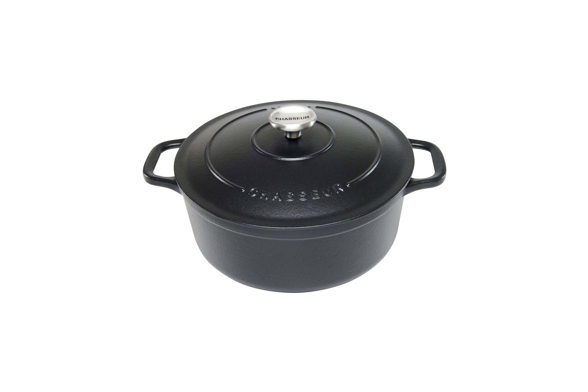 Chasseur Round French Oven 28cm 6.1 Litres Matt Black