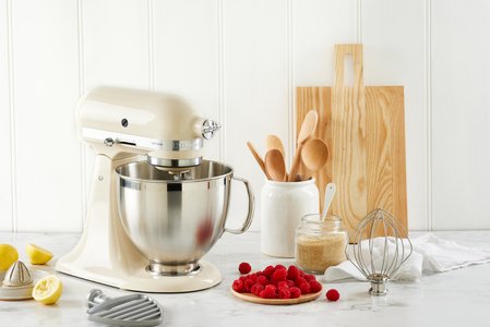 KitchenAid KSM195 Mixer & Accessories Almond Cream-kitchenaid-What's Cooking Online Store