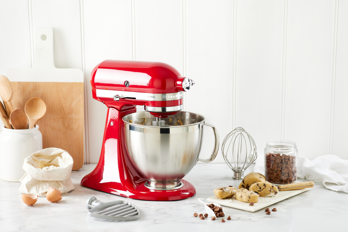 KitchenAid KSM195 Mixer & Accessories Empire Red