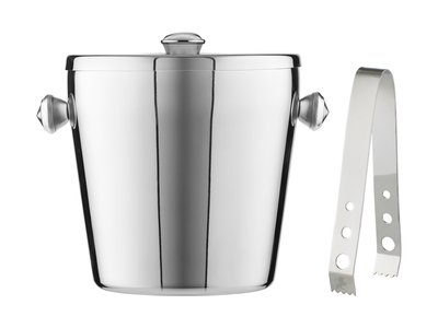 Maxwell & Williams Cocktail & Co Ice Bucket 1.2L With Lid & Tongs Stainless Steel Gift Boxed-maxwell-and-williams-What's Cooking Online Store