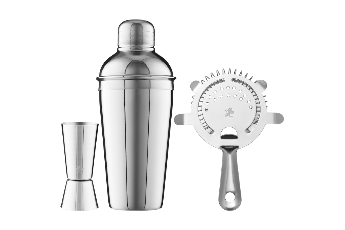 Maxwell & Williams Cocktail & Co Cocktail Set 500ml Set of 3 Stainless Steel Gift Boxed