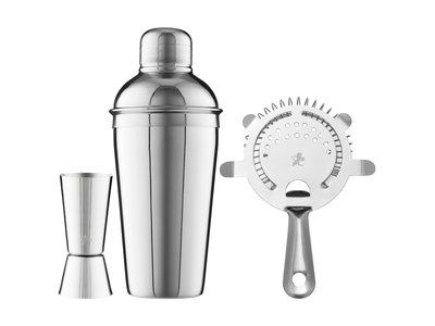 Maxwell & Williams Cocktail & Co Cocktail Set 500ml Set of 3 Stainless Steel Gift Boxed-maxwell-and-williams-What's Cooking Online Store