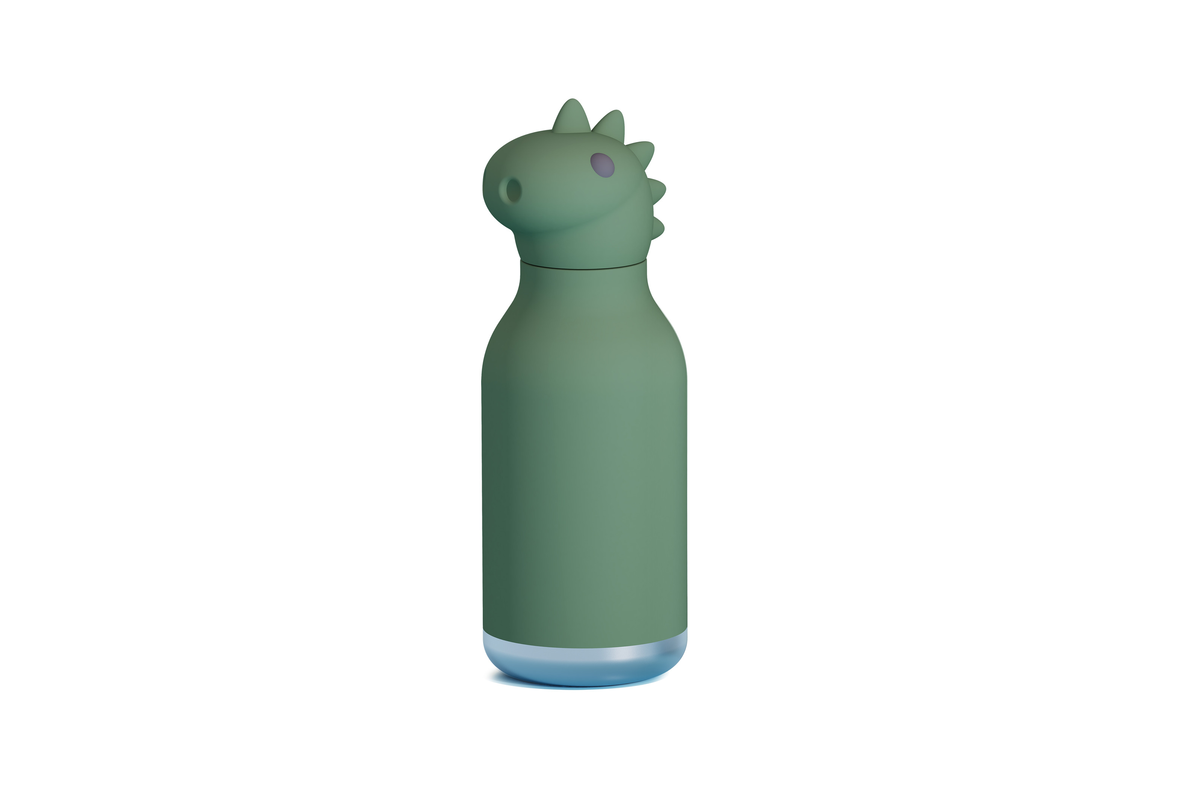 Asobu Bestie Bottle Dinosaur Double Wall Insulated Bottle 460ml Green