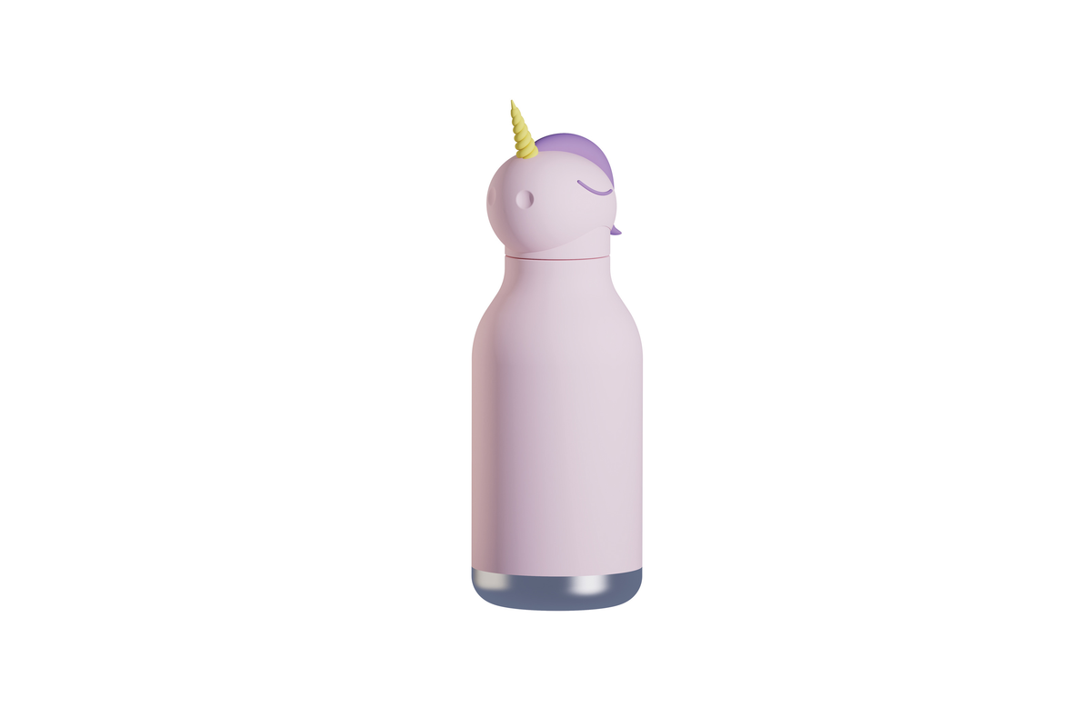 Asobu Bestie Bottle Unicorn Double Wall Insulated Bottle 460ml Pink