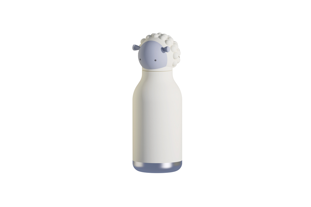 Asobu Bestie Bottle Sheep Double Wall Insulated Bottle 460ml White