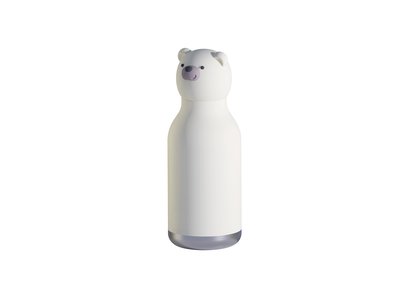 Asobu Bestie Bottle Polar Bear Double Wall Insulated Bottle 460ml White-kids-What's Cooking Online Store