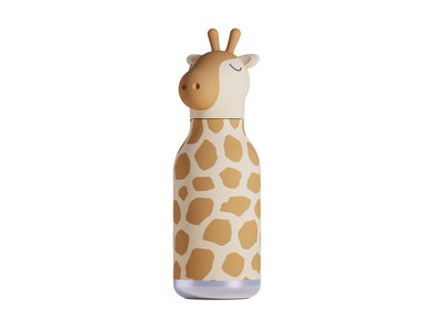 Asobu Bestie Bottle Giraffe Double Wall Insulated Bottle 460ml Brown-kids-What's Cooking Online Store