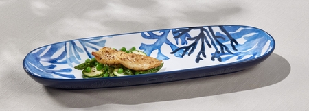 Maxwell & Williams Blue Coral Oblong Deep Platter 40x12x4cm Gift Boxed-maxwell-and-williams-What's Cooking Online Store