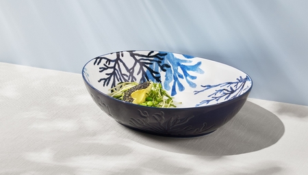 Maxwell & Williams Blue Coral Oval Serving Bowl 32x26x8cm Gift Boxed-maxwell-and-williams-What's Cooking Online Store