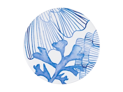 Maxwell & Williams Blue Coral Ceramic Round Coaster 10cm Coral Life-maxwell-and-williams-What's Cooking Online Store