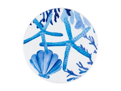 Maxwell & Williams Blue Coral Ceramic Round Coaster 10cm Sea Life-maxwell-and-williams-What's Cooking Online Store