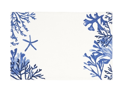 Maxwell & Williams Blue Coral Cotton Placemat 45x30cm-maxwell-and-williams-What's Cooking Online Store