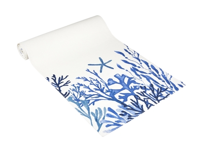 Maxwell & Williams Blue Coral Cotton Runner 150x33cm-maxwell-and-williams-What's Cooking Online Store