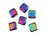 Maxwell & Williams Cocktail & Co Prism Reusable Ice Cubes Set of 6 Rainbow