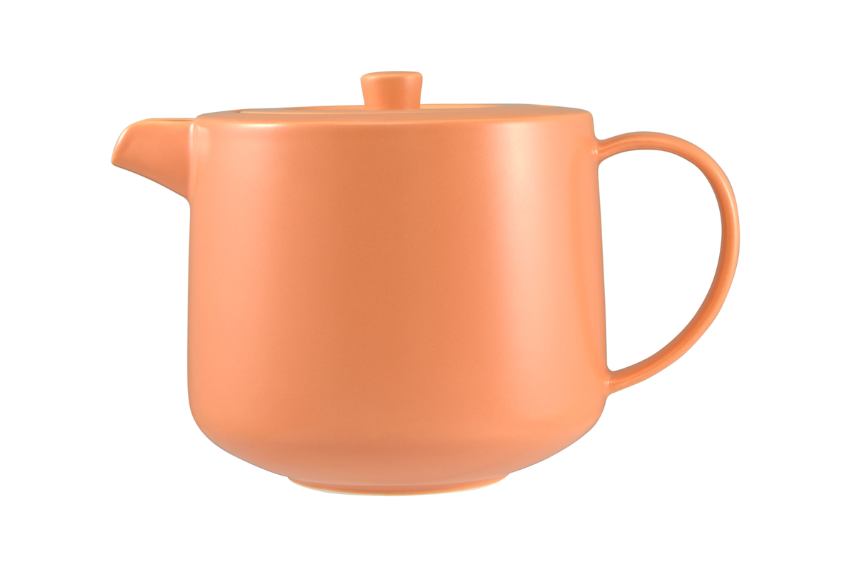 Maxwell & Williams Cafe Life Teapot With Infuser 1L Apricot Gift Boxed