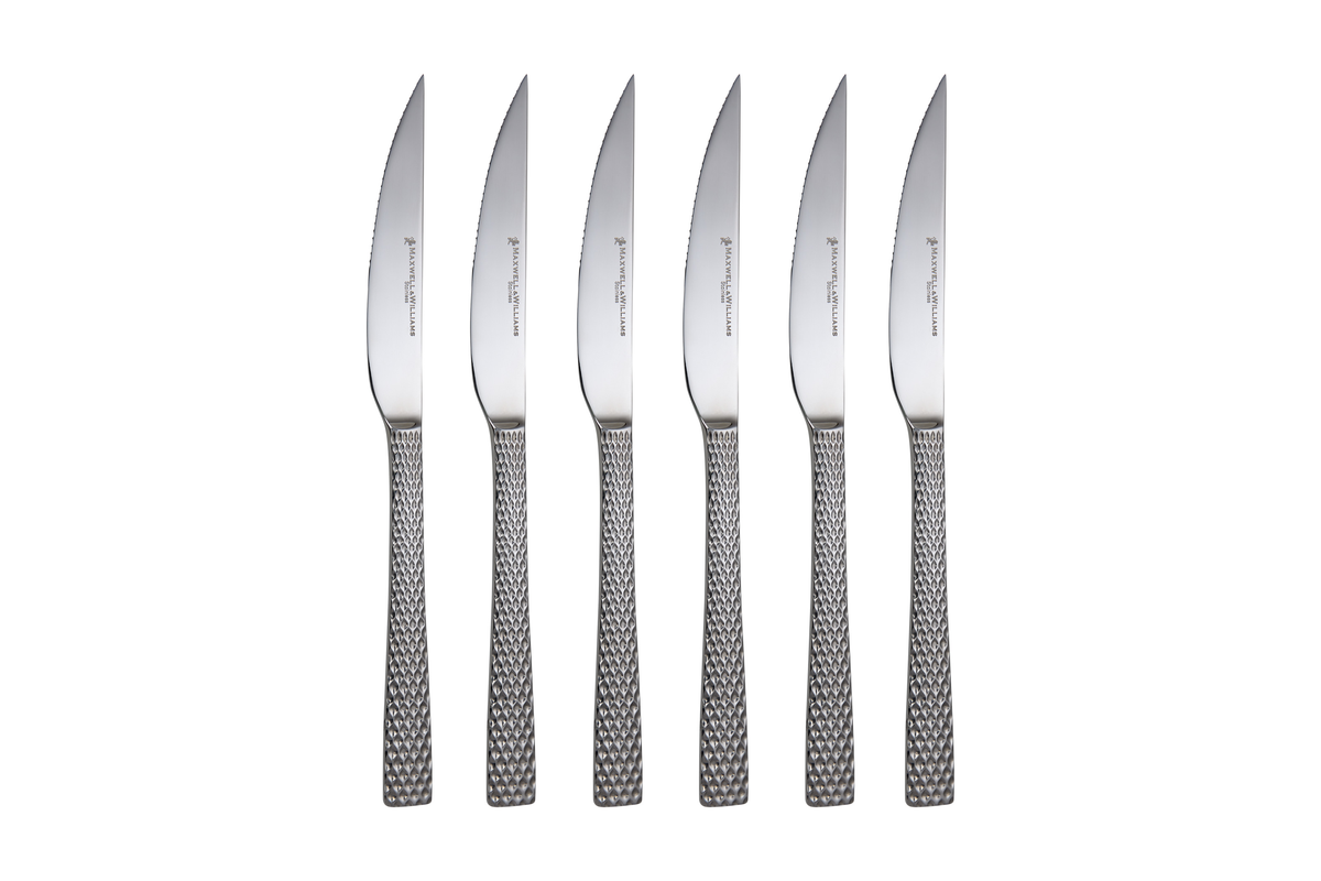 Maxwell & Williams Diamonds Steak Knife Set 6pc Gift Boxed